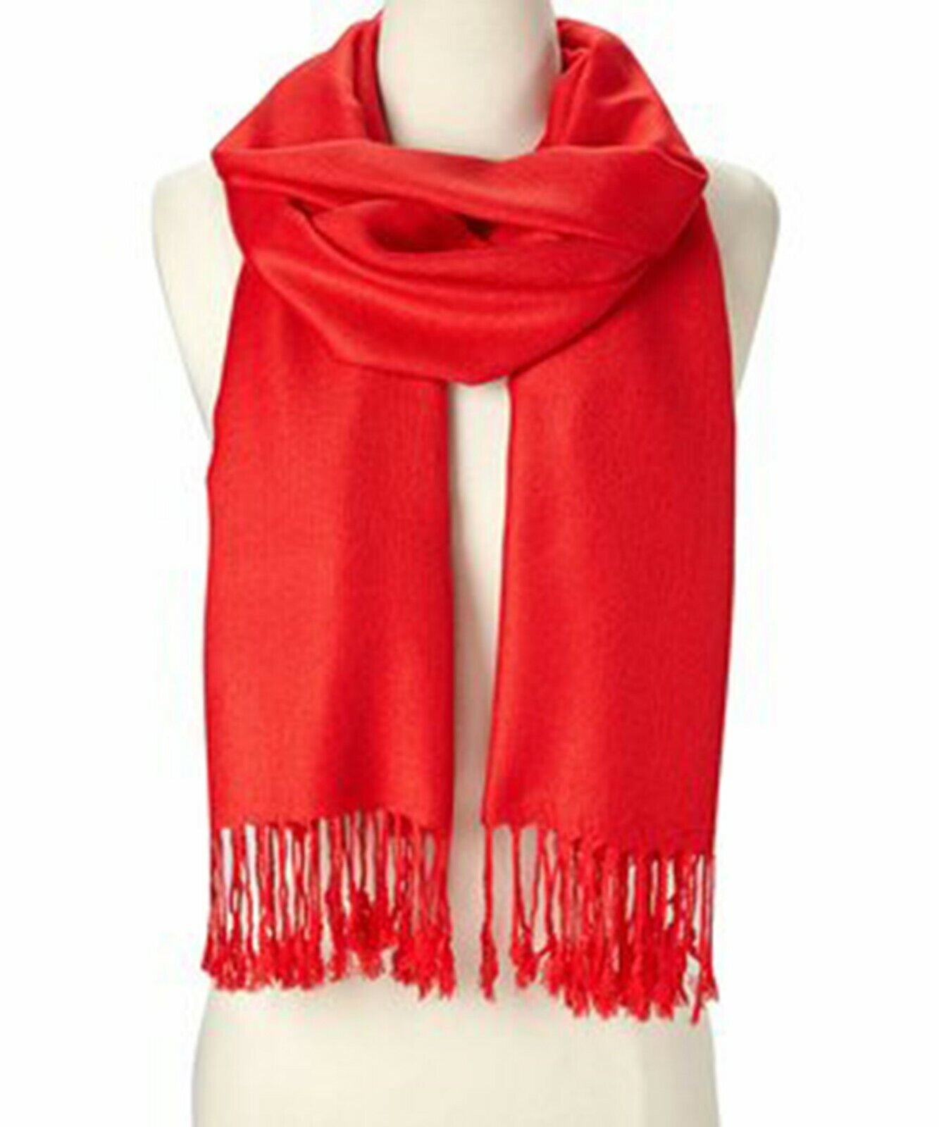 Soft Silk Shawl Wrap Women Pashmina Solid Scarf Stole Cashmere Wool Ladies Scarf